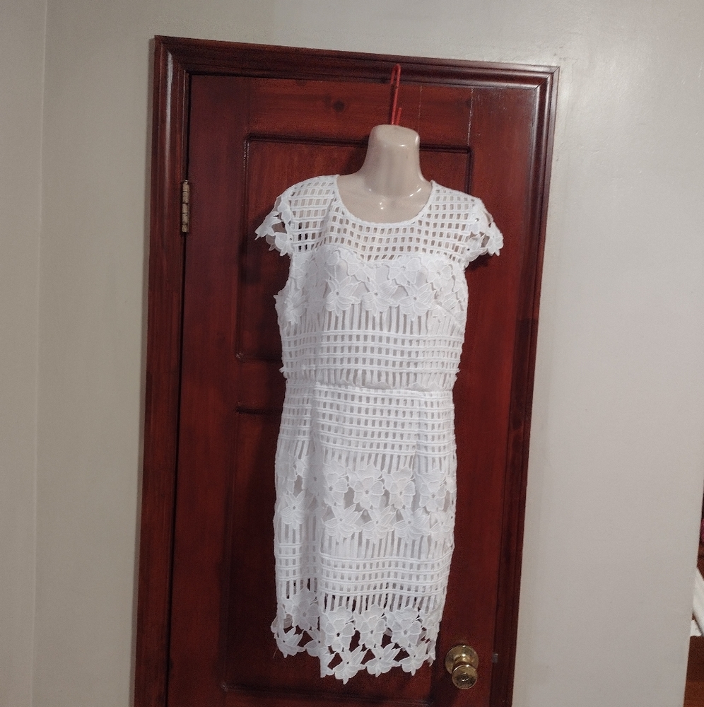 LUXMI white women dress.
